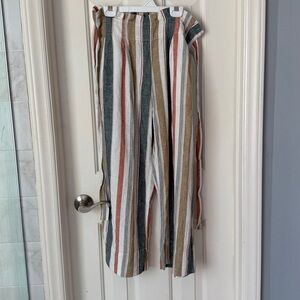Women’s Madewell linen striped pants